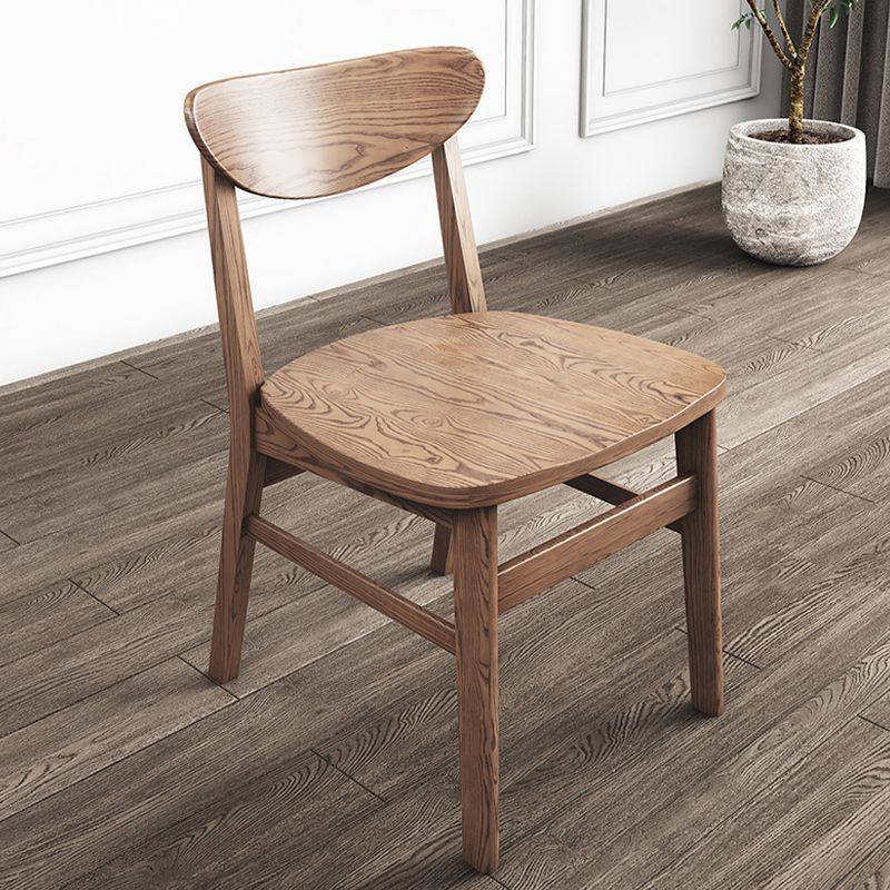 Modern Side Chair Solid Wood Indoor Dining Chair for Living Room