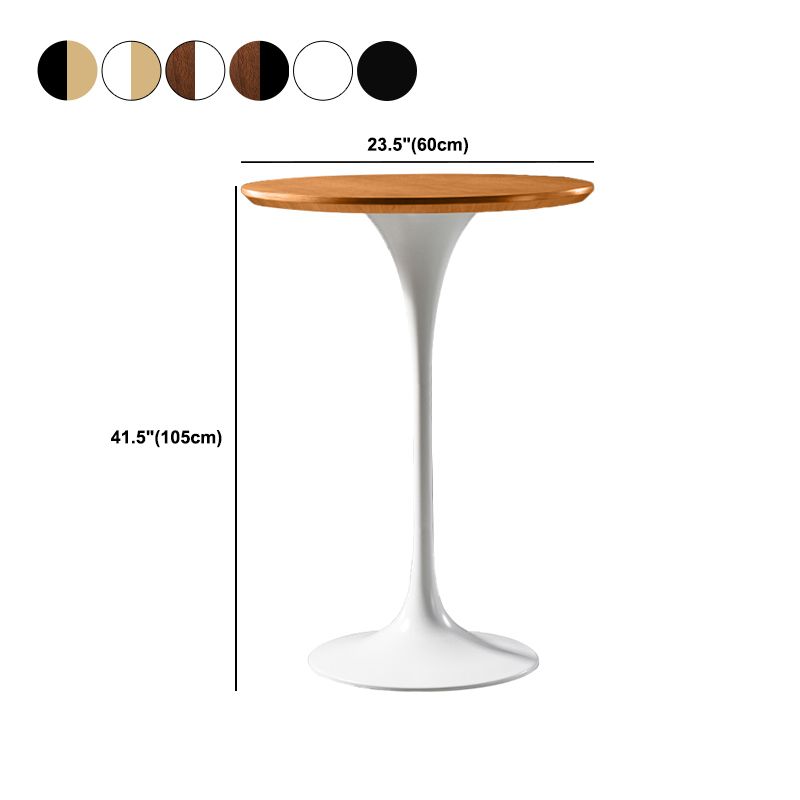 Pedestal Bar Wine Table Industrial Metal Round Pub Height Dining Table for Coffee Shop