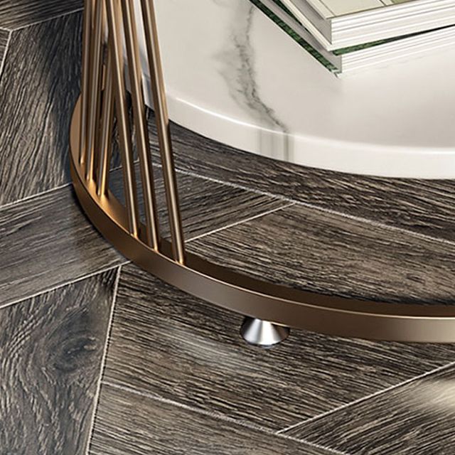 Glam Stone Accent Table Nightstand 21.65" Tall Bedside Cabinet