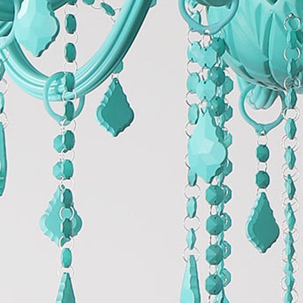 Multi Light Candle Branch Hanging Pendant Modern Style Crystal Hanging Lighting in Green