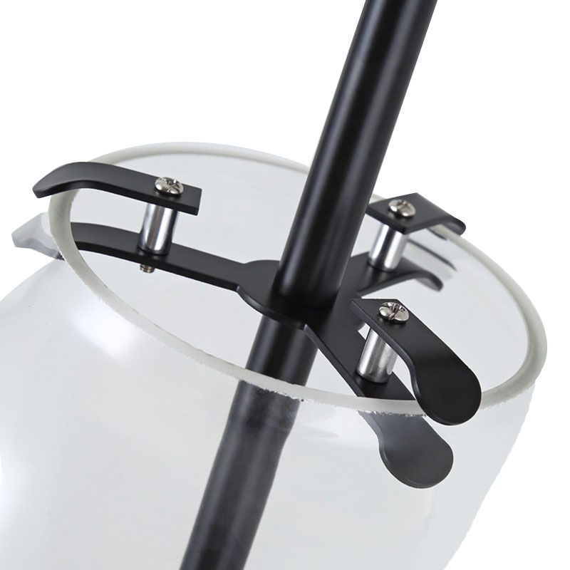 Zylinder klares Glas -Leuchte -Beleuchtung moderne 1 hellschwarz/goldene Wandmontageleuchte