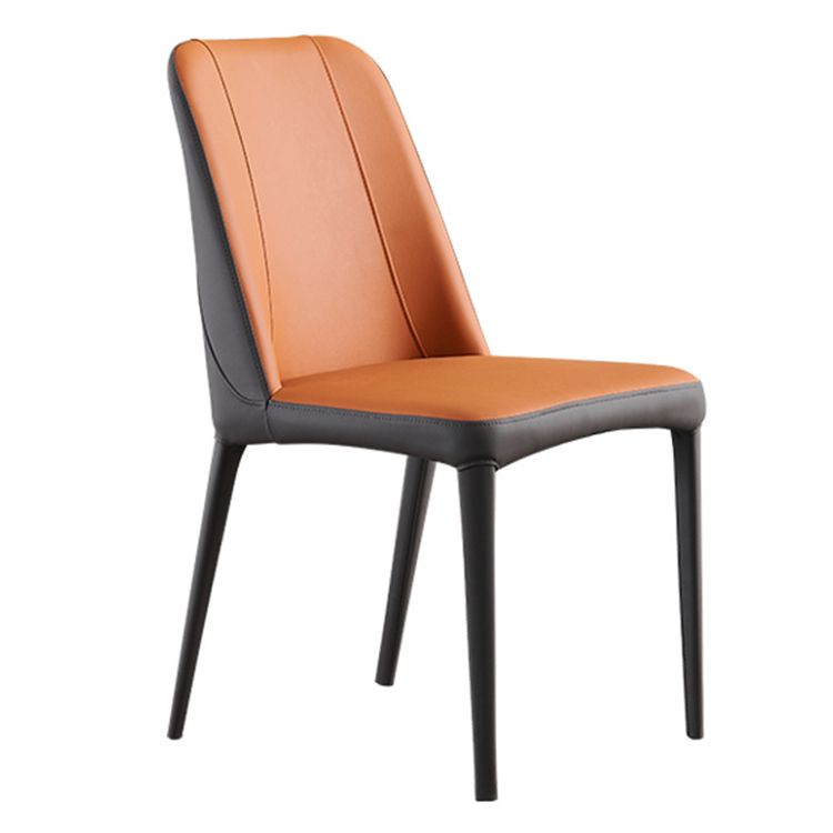 Chaises de salle à manger en métal contemporain Parsons Chaise sans arme pour usage à domicile