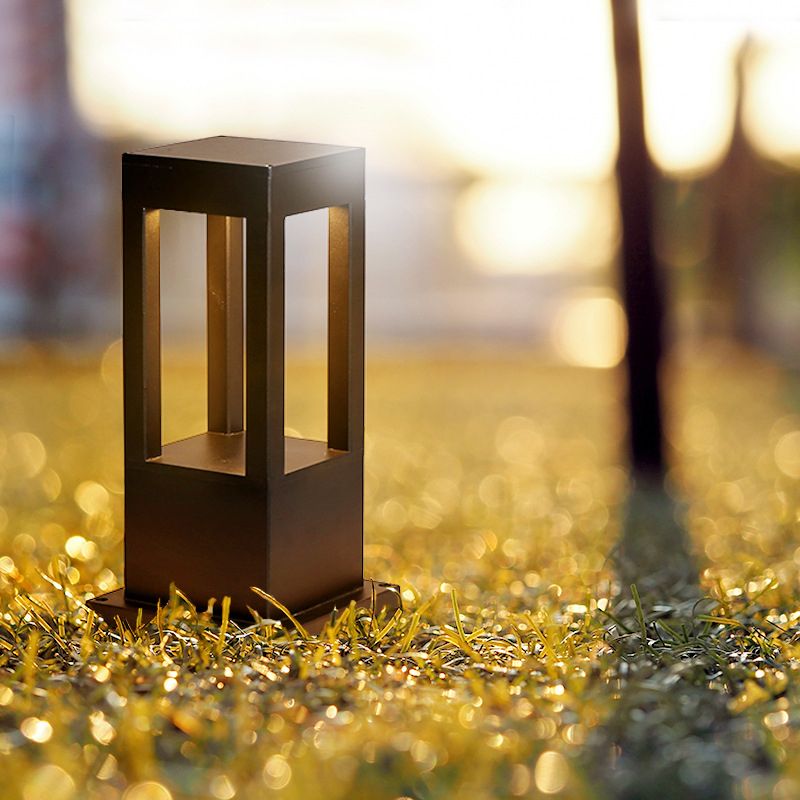 Nordic Style Aluminum Pillar Lamp Geometry Shape Pillar Light for Outdoor