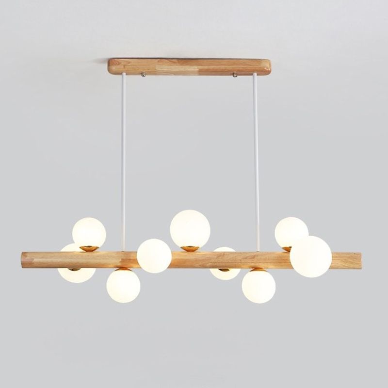 Modern Style Ball Shade Island Pendants Glass Pendant Lights for Dining Room