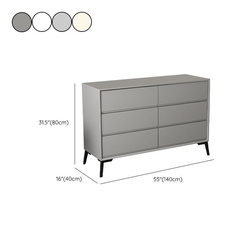Modernism Horizontal Dresser Wood Storage Lingerie Chest for Home