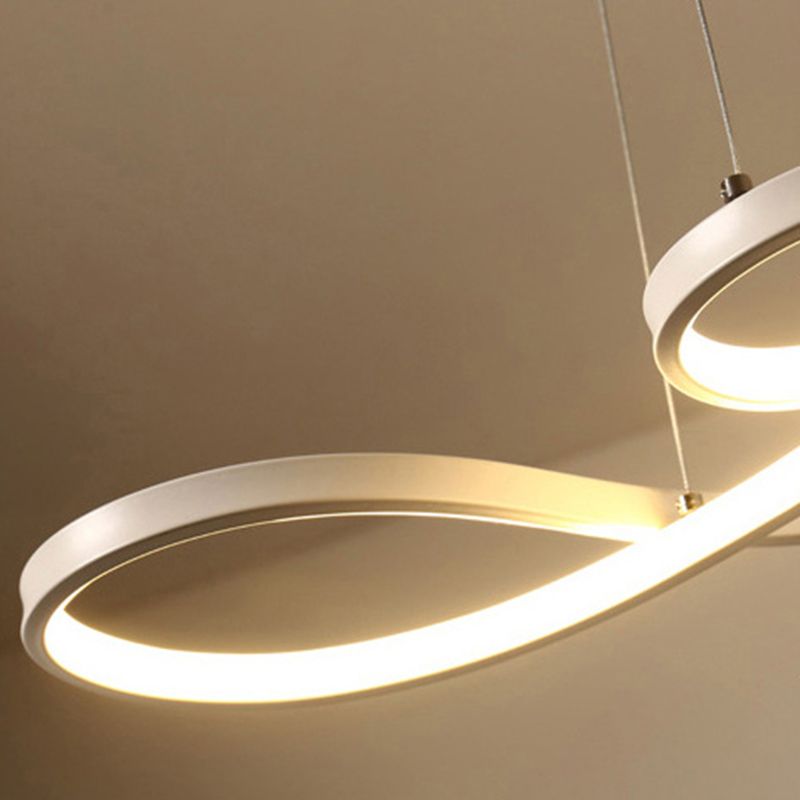 Luz de colgante de suspensión de torcedor de lámpara de aluminio de 1 luces