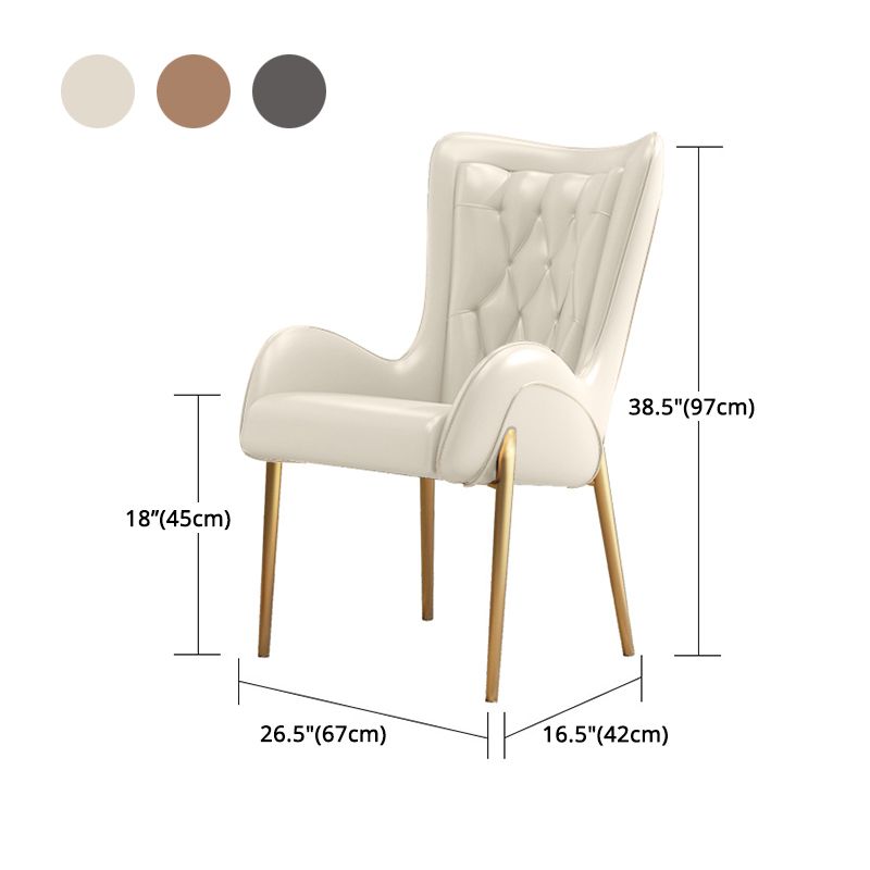 1/3/4/5 Pcs Glam Style Dining Room Set with Round Table and Metal Base Dining Set