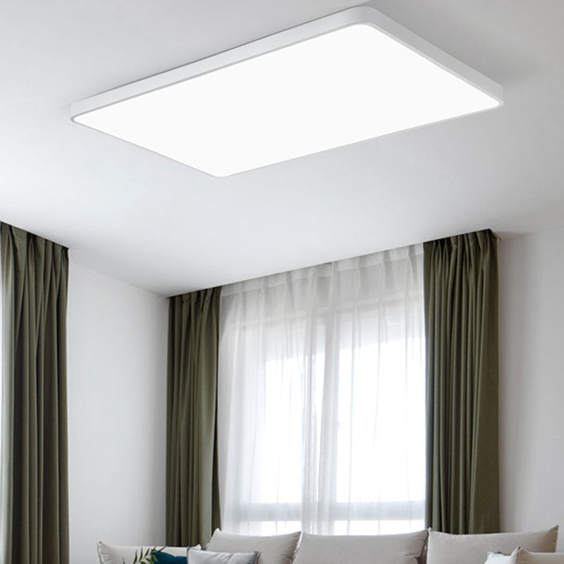 Lámpara de techo LED de geometría empotrada contemporánea para dormitorio