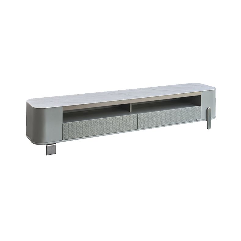 27" Wide Contemporary 4 Legs Slate White Rectangular Coffee Table
