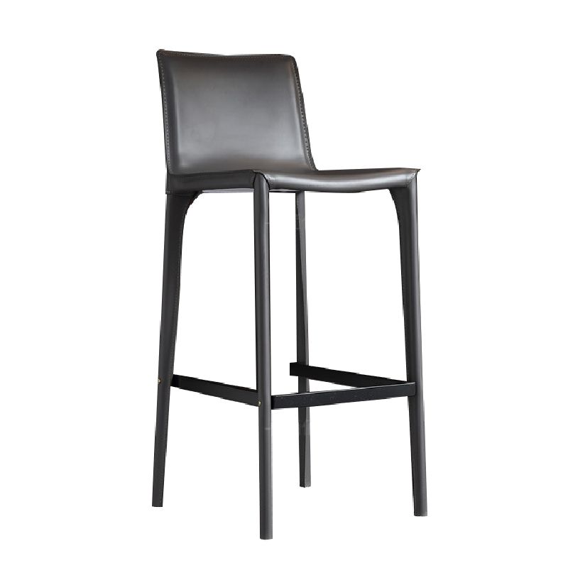 Contemporary Metal Base Bar Stool Armless Low Back Counter Stool