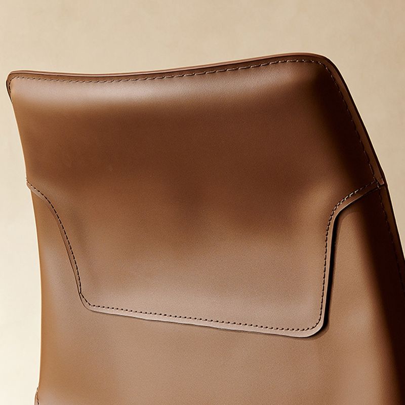 Contemporary Faux Leather Dining Chairs Indoor-Outdoor Parsons Chair