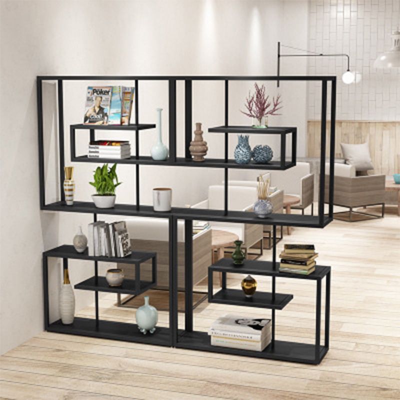 Scandinavian Antique Finish Shelf Bookcase Metal Etagere Bookshelf