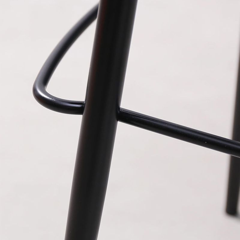 Modern Style Bar Stool Leather Backrest Counter Stool for Living Room