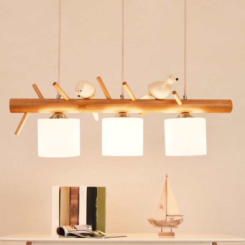 Lampada lampadina a globo Illuminazione a sospensione moderna in vetro bianco per il ristorante