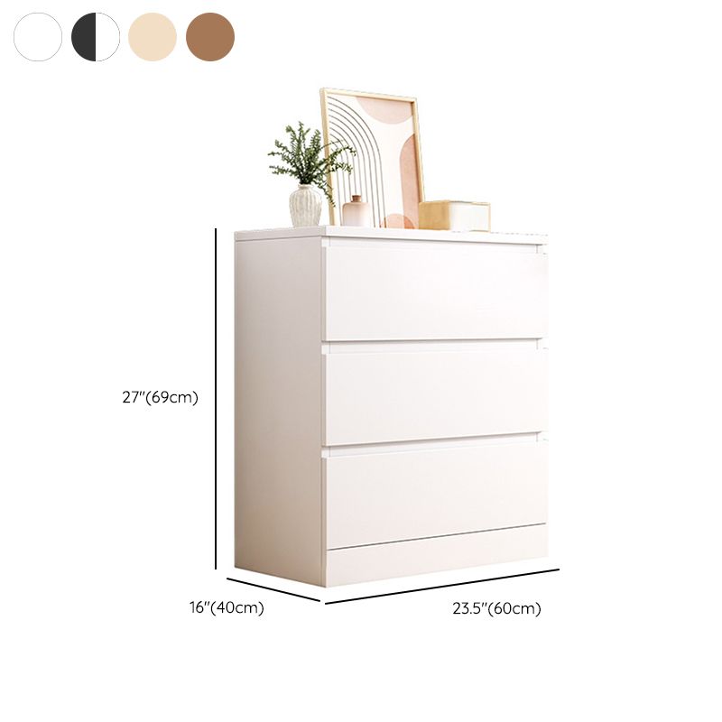 Contemporary Bedroom Wooden Storage Chest Vertical Chest with Drawers