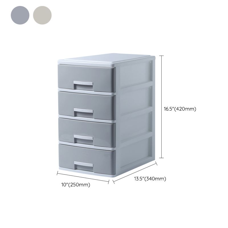 Drawers Filing Cabinet Plastic Vertical File Cabinet for Home and Office