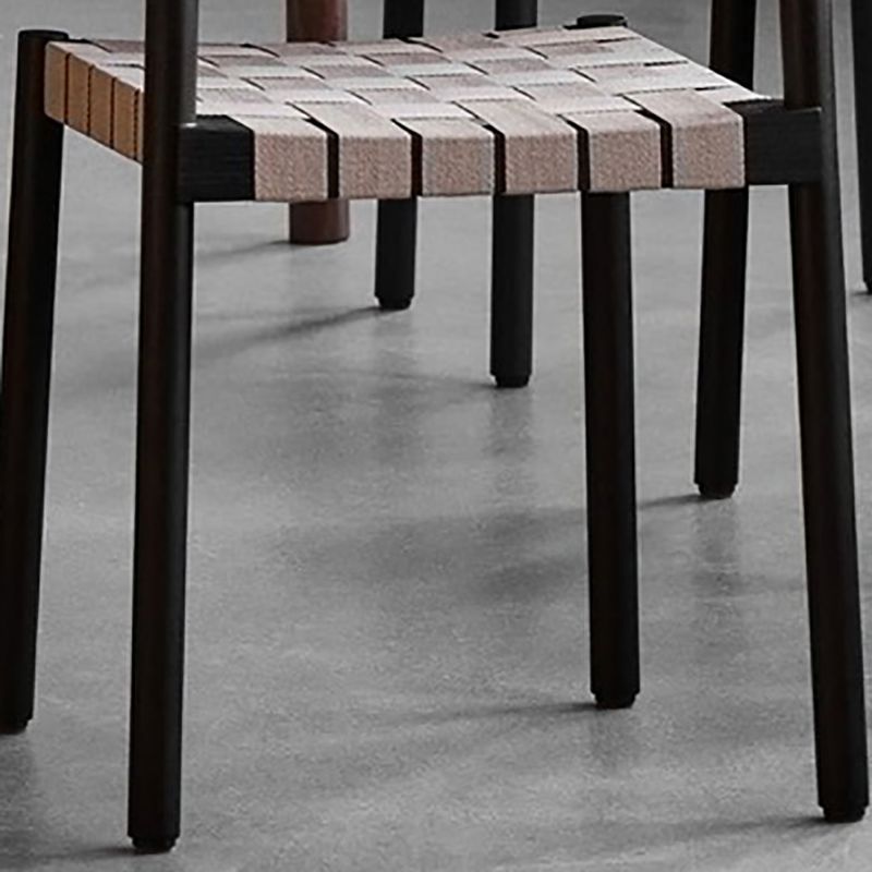 Modern Style Chairs Armless Dining Chairs with Wooden Legs for Kitchen