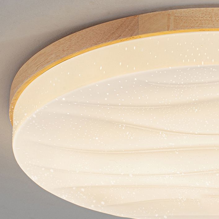 Lampada da soffitto a LED a forma geometrica Moderna in legno 1 luce da incasso per sala da pranzo corridoio