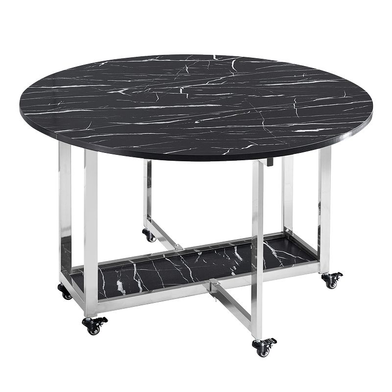 Modern Dining Table Metal Base Table for Kitchen Dining Room