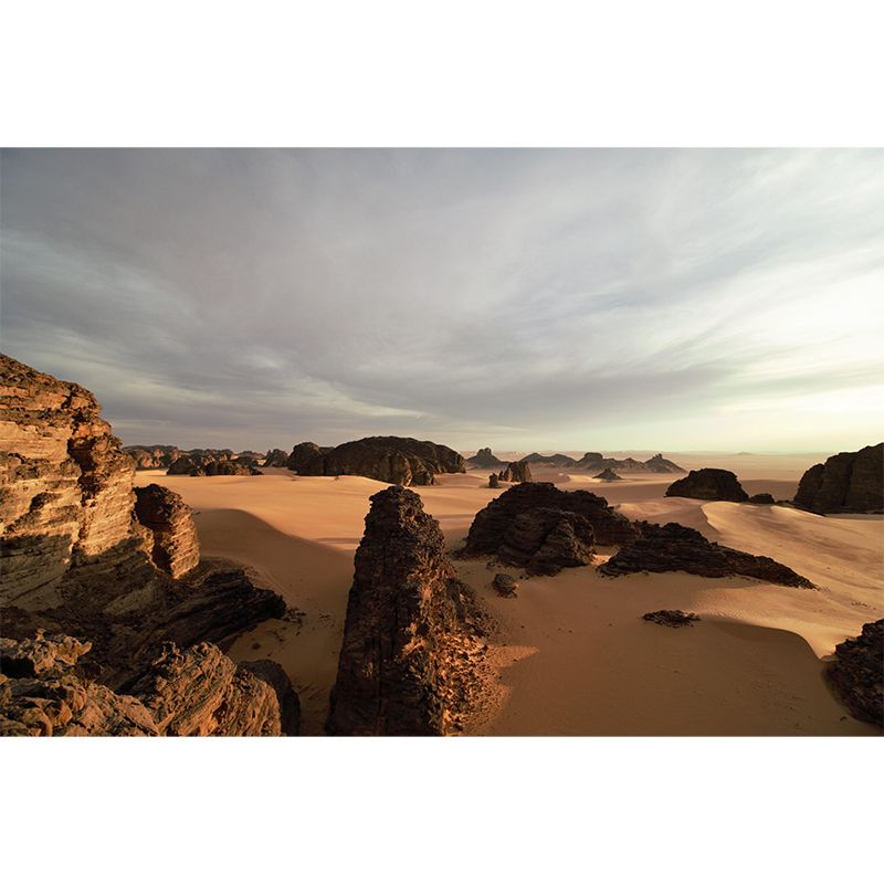 Contemporary Desert Mural Wallpaper Home Decorations for Kitchen Living Room