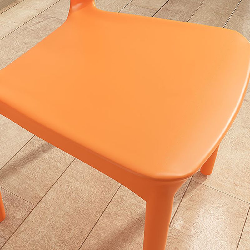 Modern Plastic Chair Open Back Indoor Dining Arm Chair for Dinning Room