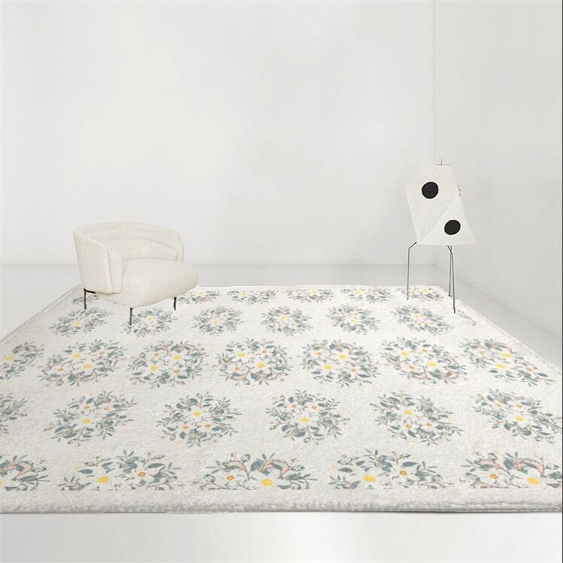 Moderne woonkamer tapijtbloempatroon Polyester Gebied Rug Easy Care Rug voor woningdecoratie