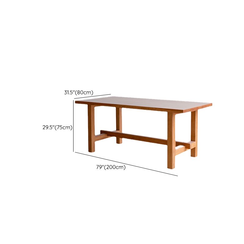 Modern Trestle Dining Table Solid Wood Dining Table for Dining Room