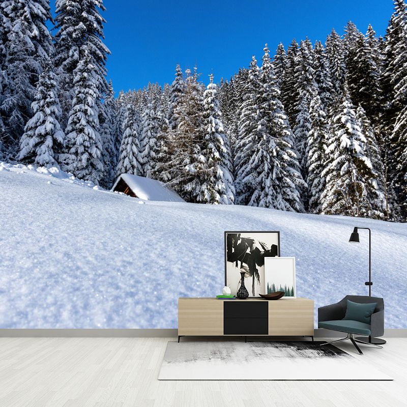 Huge Forest Landscapes Mural Horizontal Photography Wall Covering for Bedroom