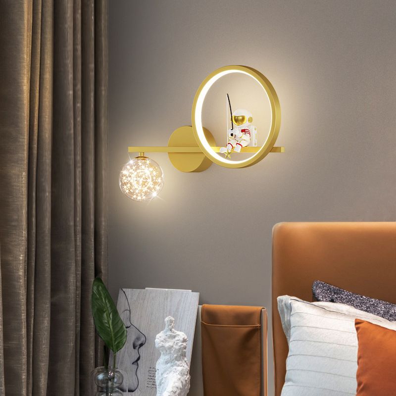 Children LED Wall Mount Light Cartoon Wall Light with Acrylic Shade for Bedroom