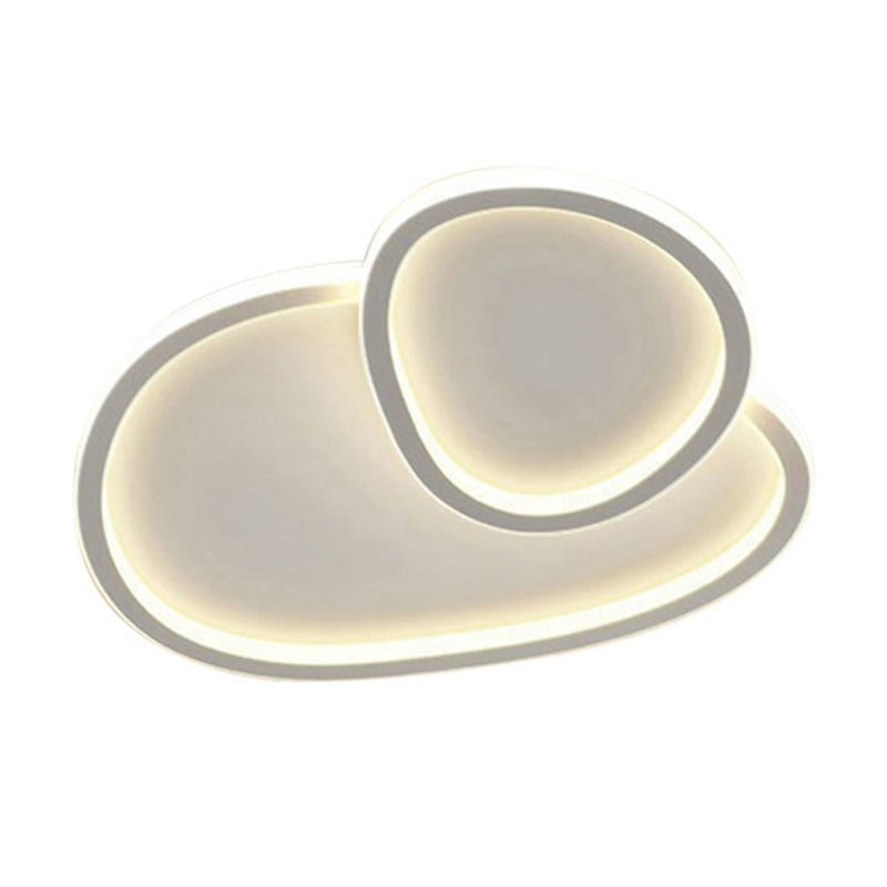 Modern Flush Mount Ceiling Fixture Metal Flush Ceiling Light for Living Room