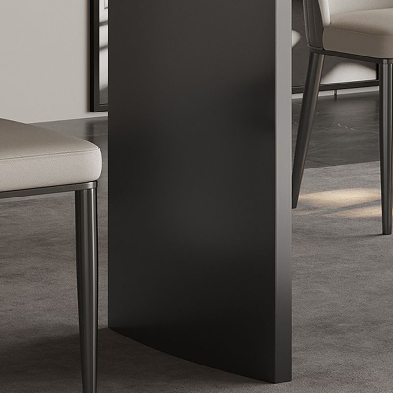 Glossy White Modern Dining Table Set 1/4/5/6 Pcs Dinette Set with Faux Leather Chairs