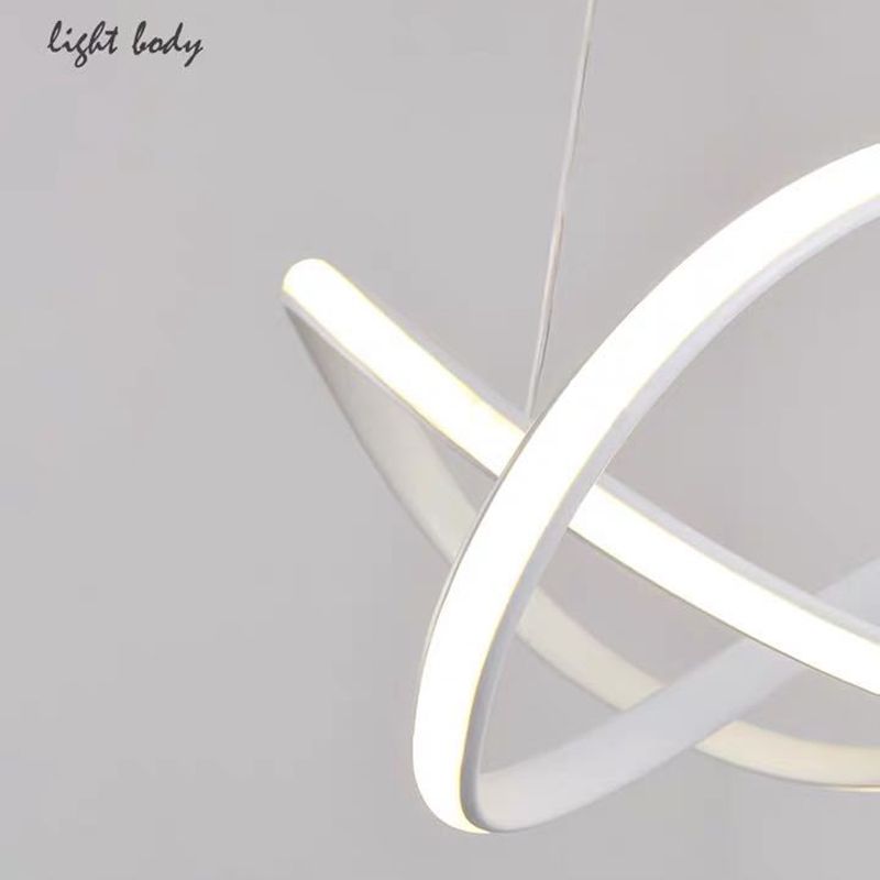 Lampada a sospensione a sospensione contemporanea a pendente a sospensione Twist per ristorante