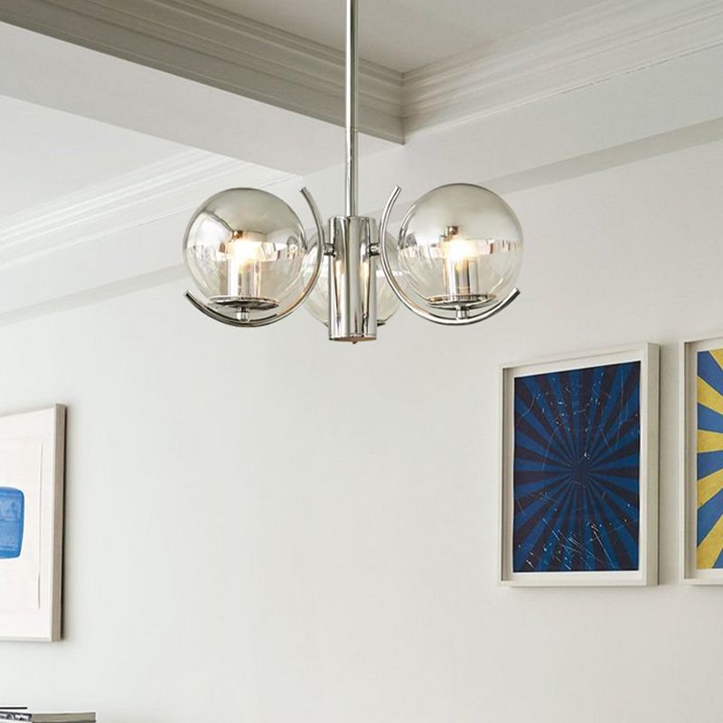 Modern Style Chandelier Household Glass Hanging Light for Sitting Room