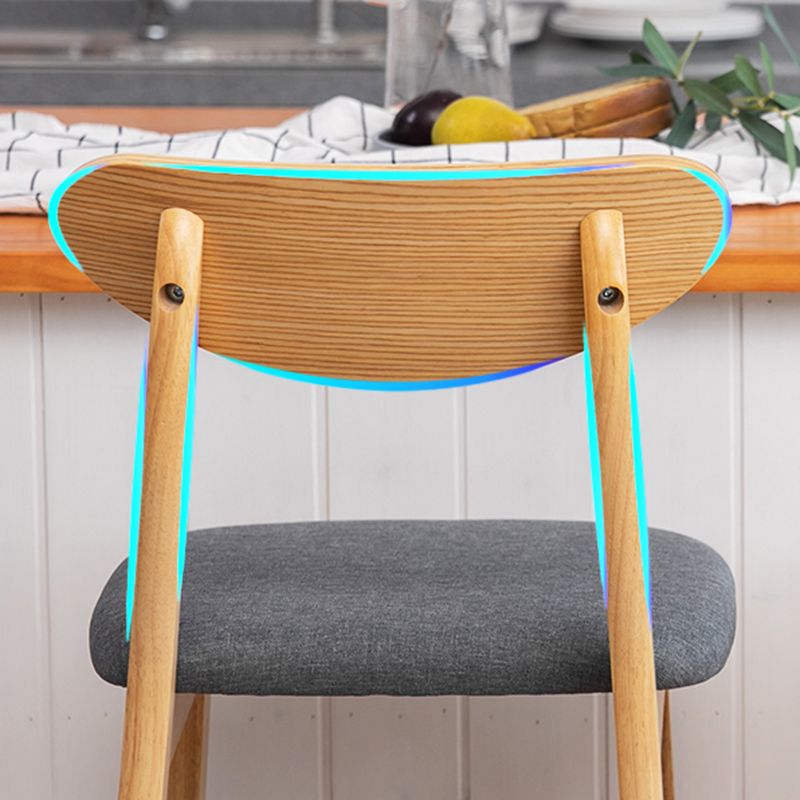Taburete de bar de madera de estilo nórdico, taburete de bar con patas de 30 pulgadas, tapizado en terciopelo