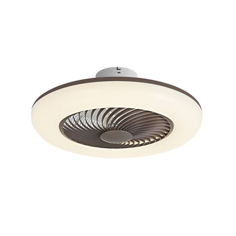 1 Light Ceiling Fan Lighting Modern Style Metal Ceiling Fan Light for Dining Room