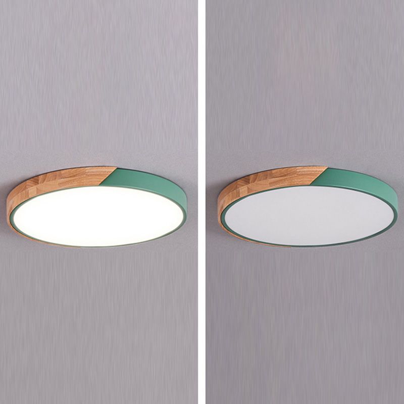 Macron LED Light Fixture Acryl Kleurrijke Plafond Mount Licht voor Zitkamer