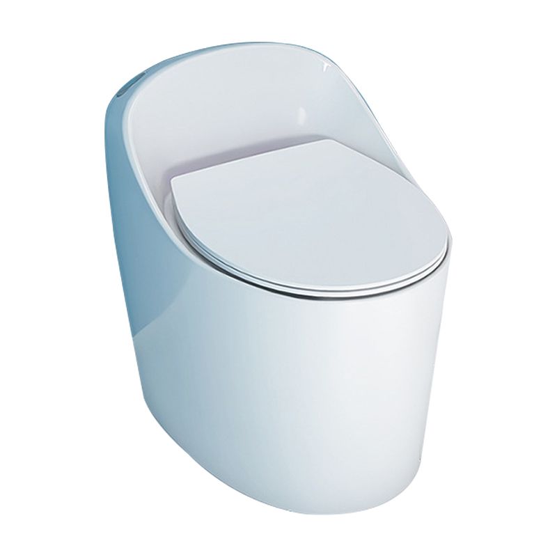 1-Piece Flush Toilet 1.2/1.6 GPF Elongated Toilet Bowl for Bathroom
