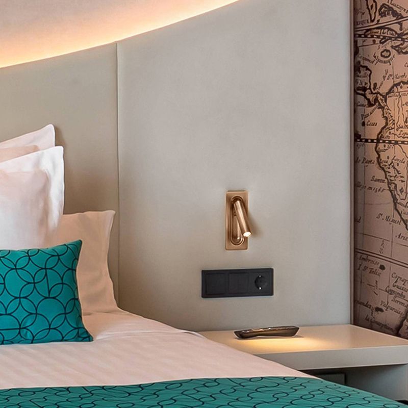 Modern Style Wall Washer Light Minimalist Metallic LED Wall Sconce for Sitting Room