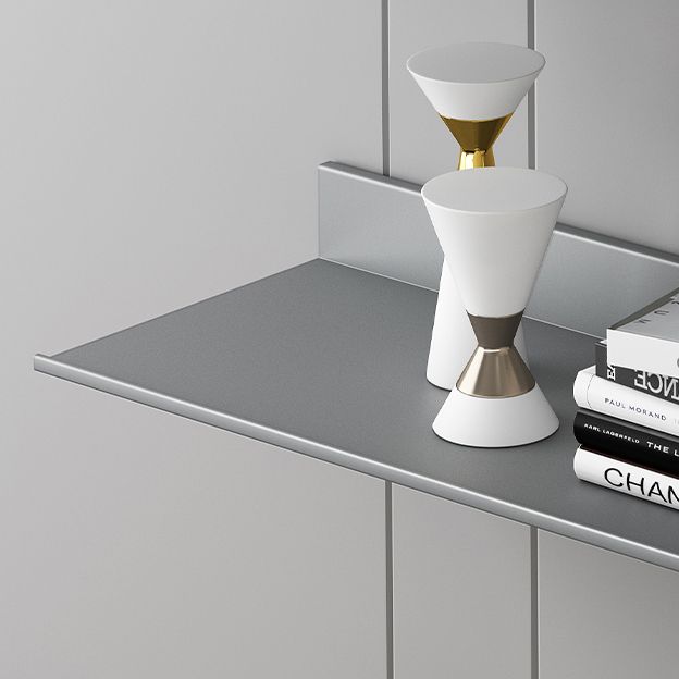 Metal Bookshelf Wall Mounted Contemporary Bookcase for Home Office