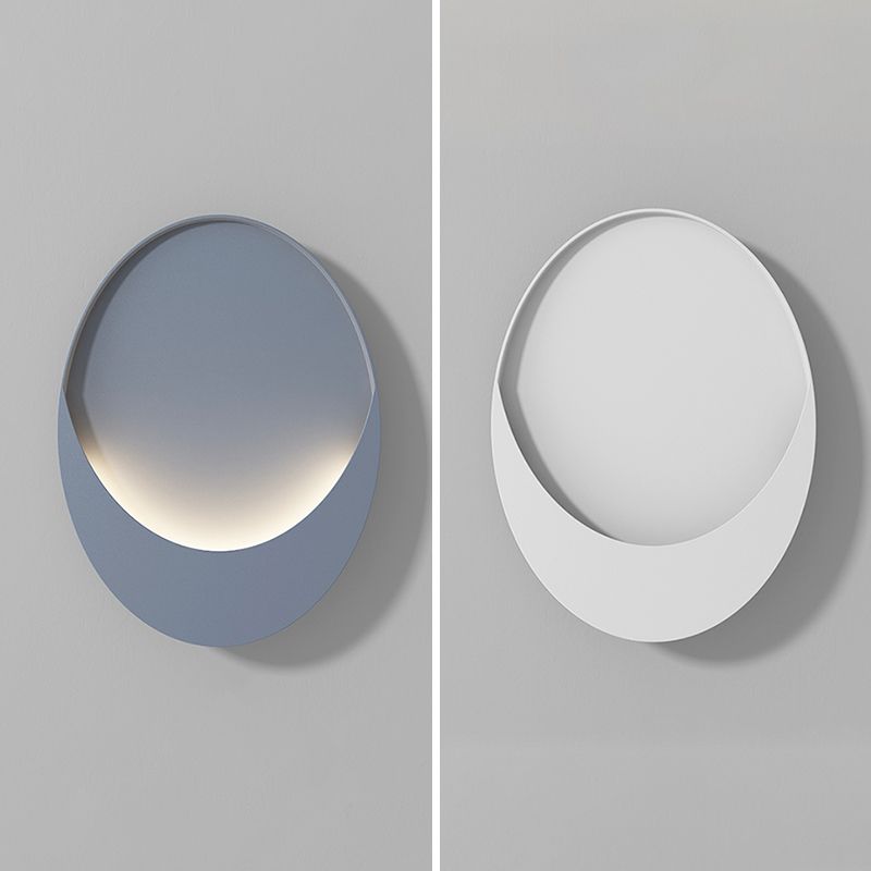 1-Light LED Wall Mount Light Simple Wall Light with Iron Shade for Living Room