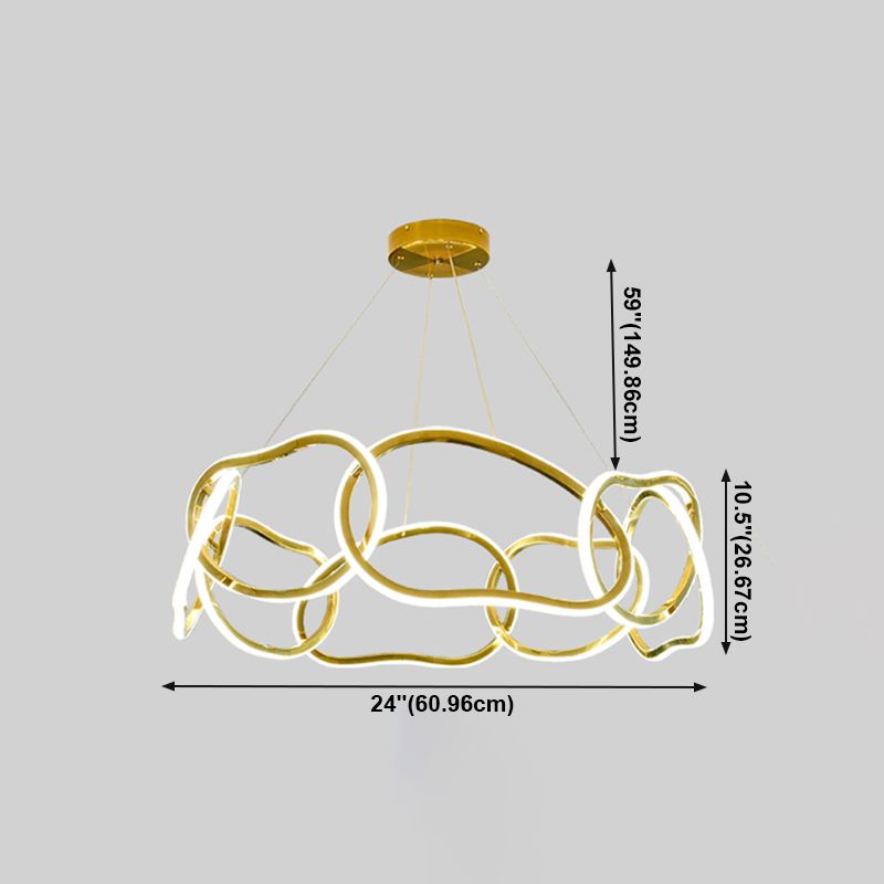 Contemporary Pendant Light Circle Cylinder Ceiling Light for Living Room