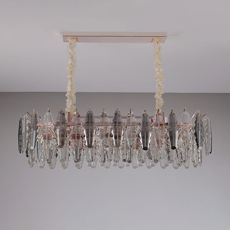 Gold Biseled K9 Crystal Lighting Lighting Accesorios de iluminación contemporáneos de la isla