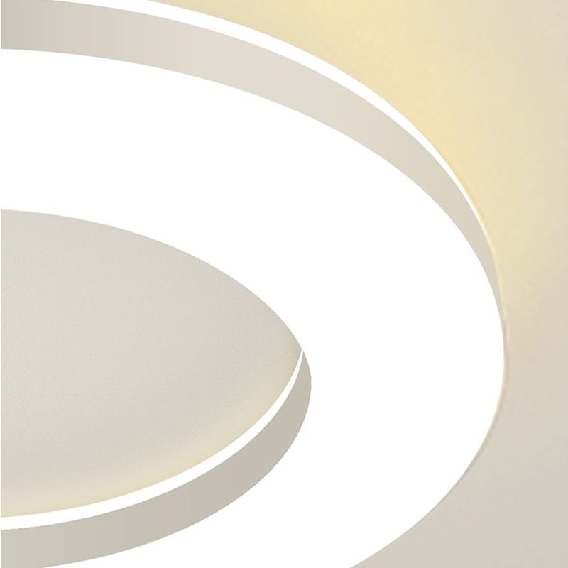 Acrylic Circular LED Flush Mount in Modern Simplicity Lacquered Iron Ceiling Light for Bedroom
