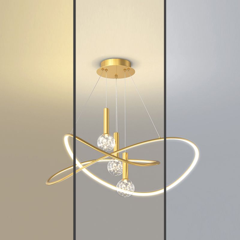 Bolvormige vorm metalen hanglamp armaturen moderne stijl 4 licht hangende verlichtingsarmaturen