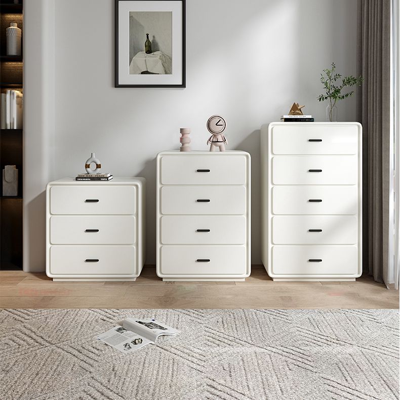 Contemporary Rectangle Accent Chest Wood Soft Close Drawers Storage Cabinet