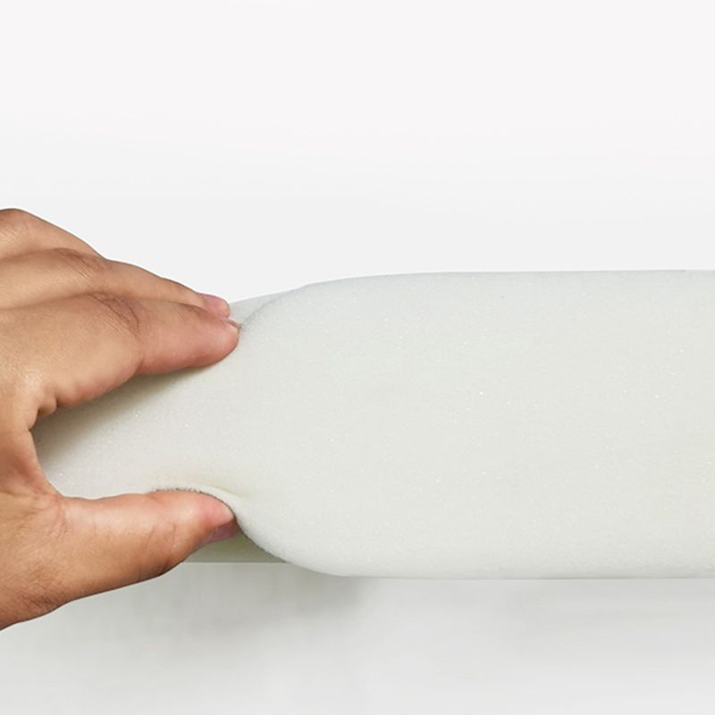 Rubberwood Sleeper Sofa with Box Faux Leather Sloped Arm Sofa Bed