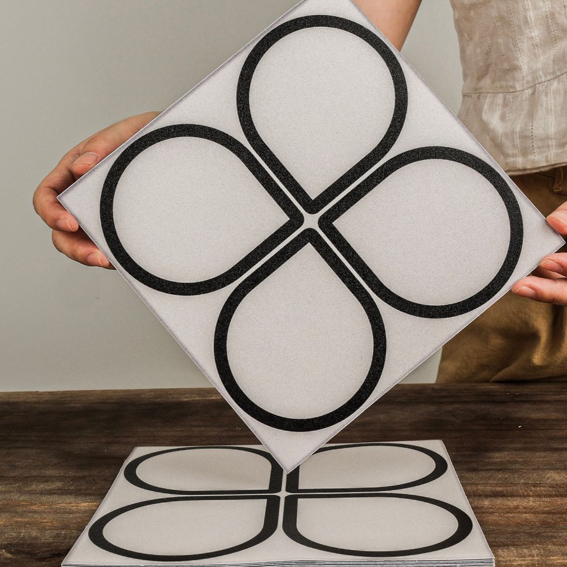 Pattern Printing Peel & Stick Tile Square Water Resistant Single Tile