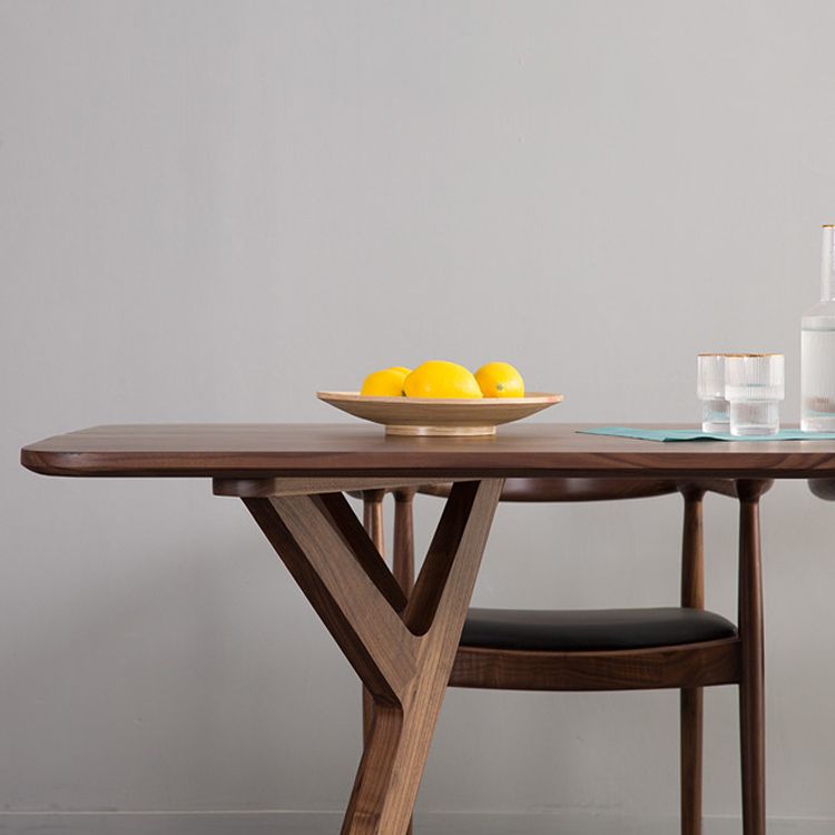 1/2/5/7 Pcs Ash Wood Modern Dining Room Set with Rectangle Table Dining Set