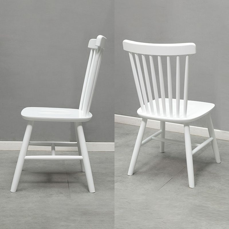Wood Modern Style Dining Chair Windsor Back Side Chair for Dining Room
