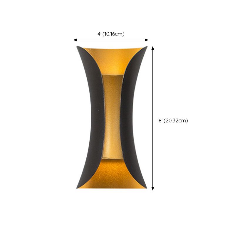 Curl Shape Wall Light Modern Style Metal Sconce Light for Living Room